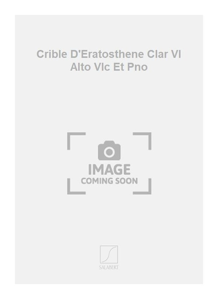 Crible D'Eratosthene Clar Vl Alto Vlc Et Pno